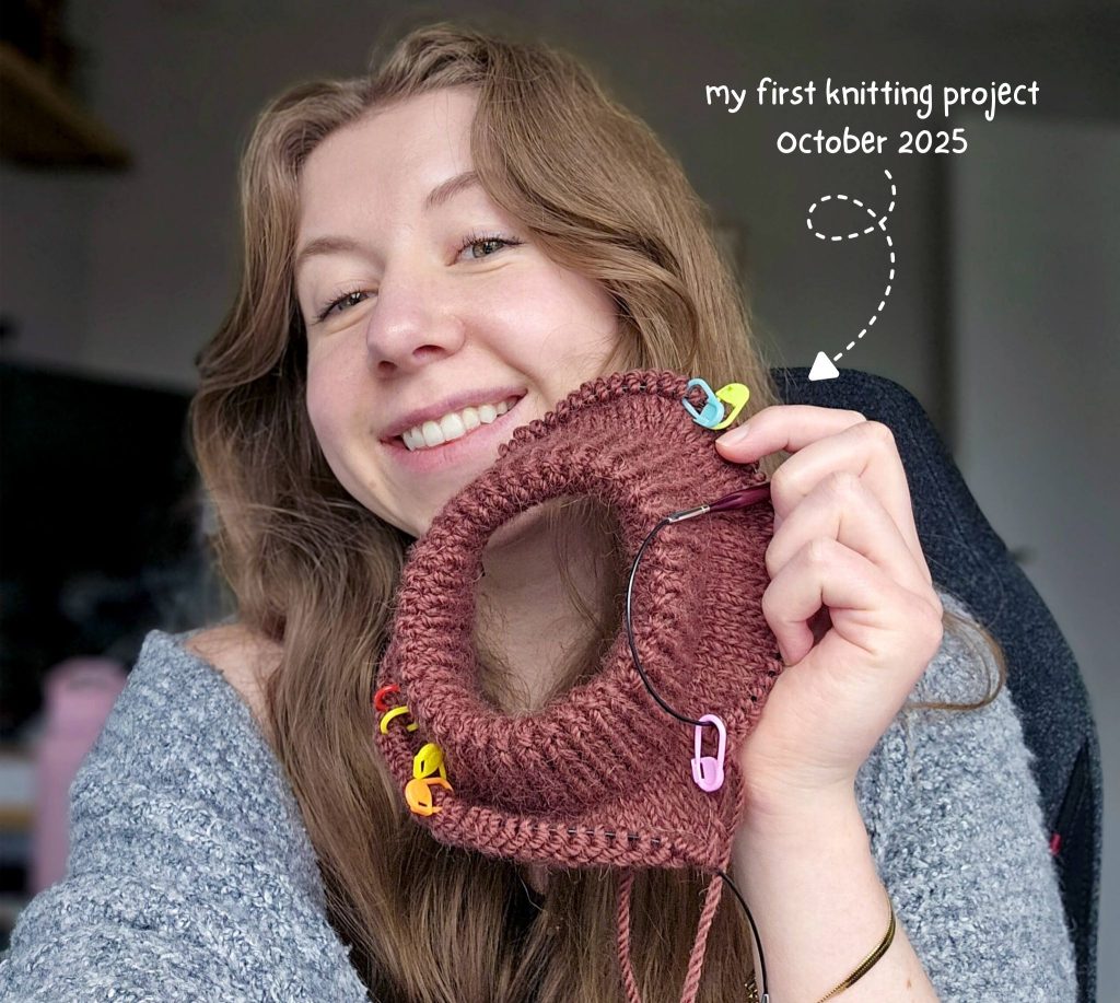 my first knitting project October 2025